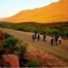 Some school children in South Africa, especially in the rural areas, still trek over three kilometers to school.