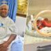 Seventy years old Ugandan woman gives birth to twins in Kampala, Uganda, East Africa. This was through assisted pregnancy and Caesarean section.