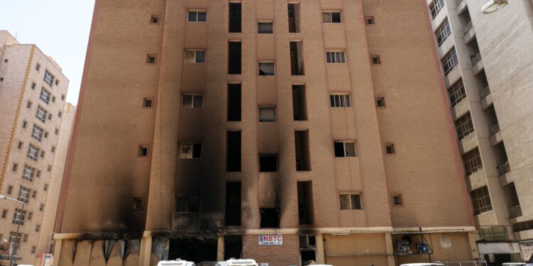 MORE THAN 40 DEAD IN FIRE IN A RESIDENTIAL BUILDING IN KUWAIT