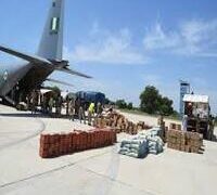 NAF AIRLIFTS FIRST LADY’S RELIEF MATERIALS TO BORNO FLOOD VICTIMS.