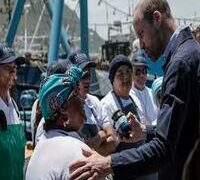 PRINCE WILLIAM WRAPS UP A FOUR-DAY VISIT TO CAPE TOWN DEDICATED TO THE BATTLE AGAINST CLIMATE CHANGE.
