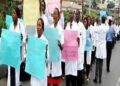 LAGOS HEALTH WORKERS BEGIN THREE-DAY WARNING STRIKE WEDNESDAY.