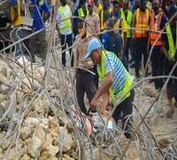 9 RESCUED IN LAGOS STATE COLLAPSED BUILDING.