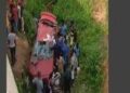 VEHICLE FALLS FROM OTEDOLA BRIDGE, DRIVER RESCUED.