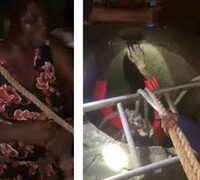 LAGOS STATE WOMAN HOSPITALISED AFTER FALLING INTO A 60-FOOT WELL.