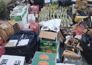 NAFDAC SEIZE ₦350M WORTH OF ADULTERATED ALCOHOL IN LAGOS STATE.