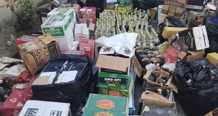 NAFDAC SEIZE ₦350M WORTH OF ADULTERATED ALCOHOL IN LAGOS STATE.