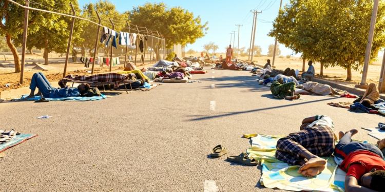 YOBE STATE VARSITY EXPLAINS VIRAL PHOTO OF STUDENTS SLEEPING OUTDOORS.