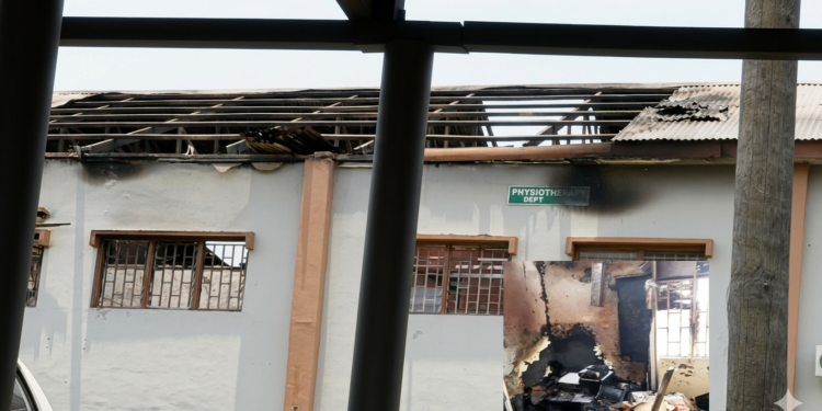 MIDNIGHT FIRE RAZES THERAPY BUILDING AT YABA NEURO-PSYCHIATRIC HOSPITAL.