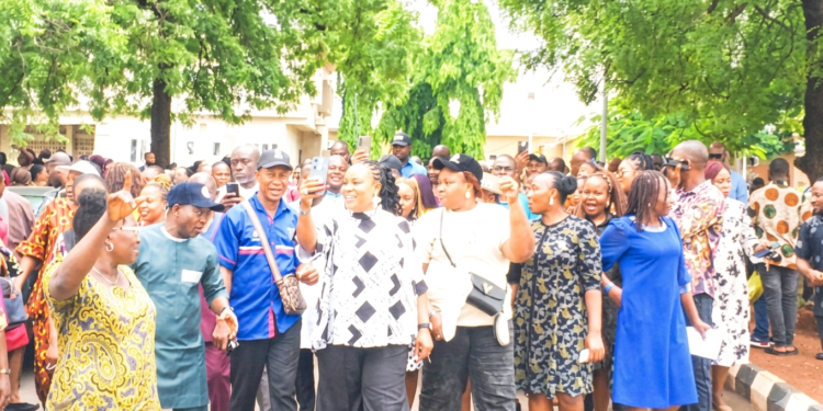 JOHESU, NURSES BEGIN INDEFINITE STRIKE AT FEDERAL NEUROPSYCHIATRIC HOSPITAL IN ENUGU STATE.