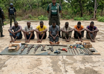 POLICE UNCOVER ILLEGAL GUN FACTORY, ARREST SEVEN IN YOBE STATE.