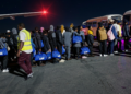 182 NIGERIANS RETURN FROM LIBYA THROUGH IOM, FG COLLABORATION.