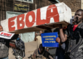 KENYANS ARRESTED PROTESTING US EBOLA CENTRE.