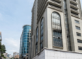 DISASTER AVERTED AS FIRE GUTS 17-STOREY BANK BUILDING.