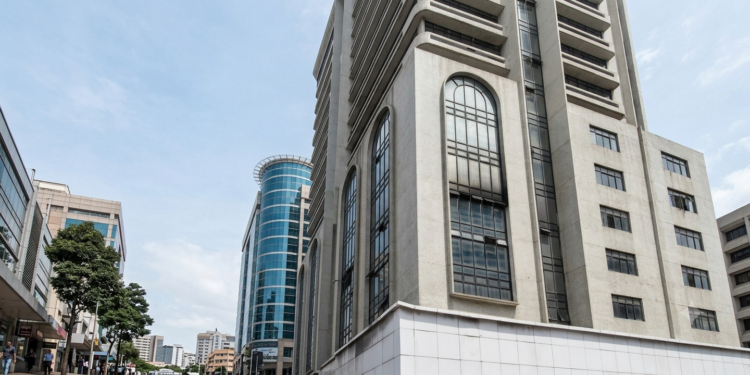 DISASTER AVERTED AS FIRE GUTS 17-STOREY BANK BUILDING.