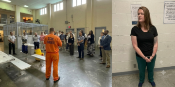PRISON NURSE CHARGED WITH HAVING SEX WITH INMATE AND SMUGGLING HIM A PHONE THAT HAD GRAPHIC PROOF.