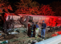 DRIVER KILLED TAKING MALAWIANS TO REPATRIATION CAMP AS BUS FLIPS ON N1.