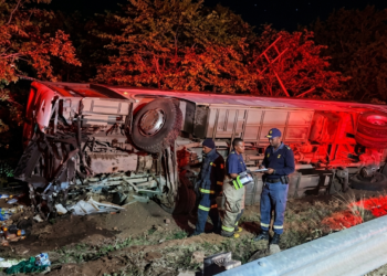 DRIVER KILLED TAKING MALAWIANS TO REPATRIATION CAMP AS BUS FLIPS ON N1.